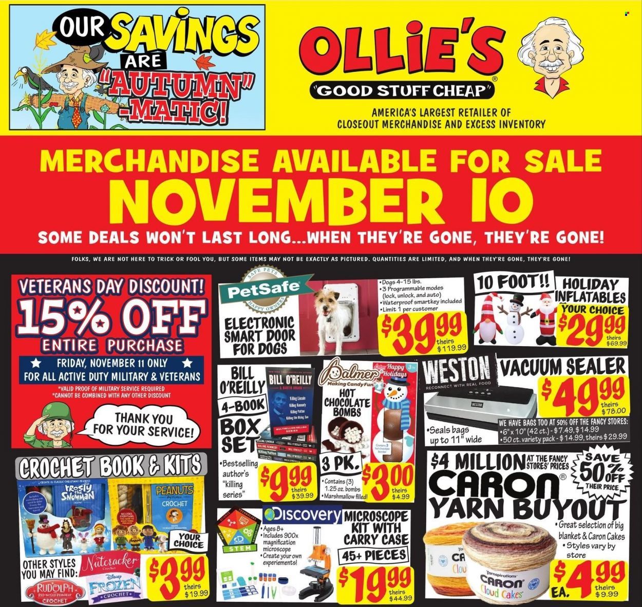 Ollie's Bargain Outlet Weekly Ad Flyer Specials November 10 to November 16, 2022