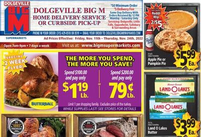Big M (NY, PA) Weekly Ad Flyer Specials November 11 to November 24, 2022