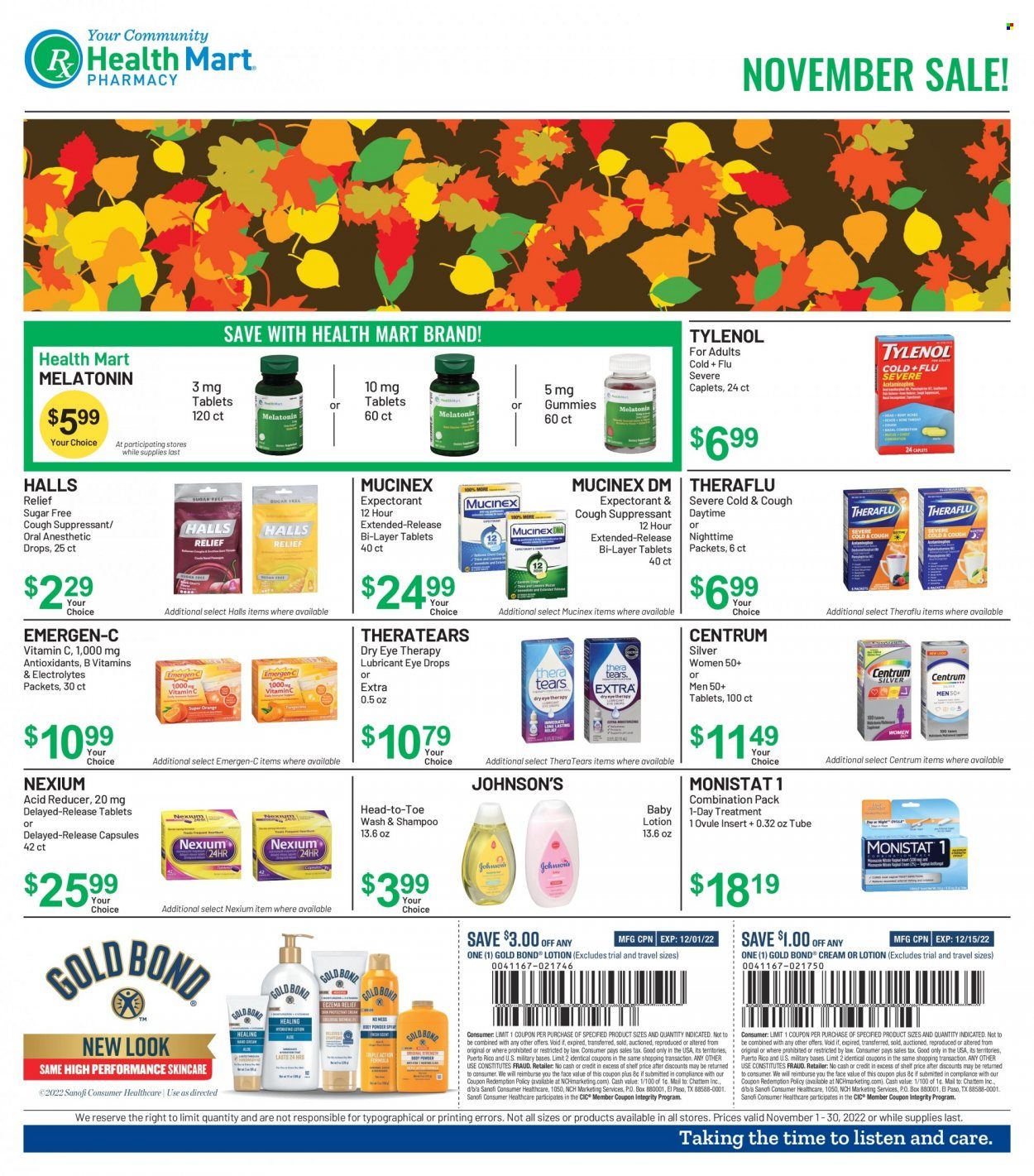 Health Mart Weekly Ad Flyer Specials November 1 to November 30, 2022