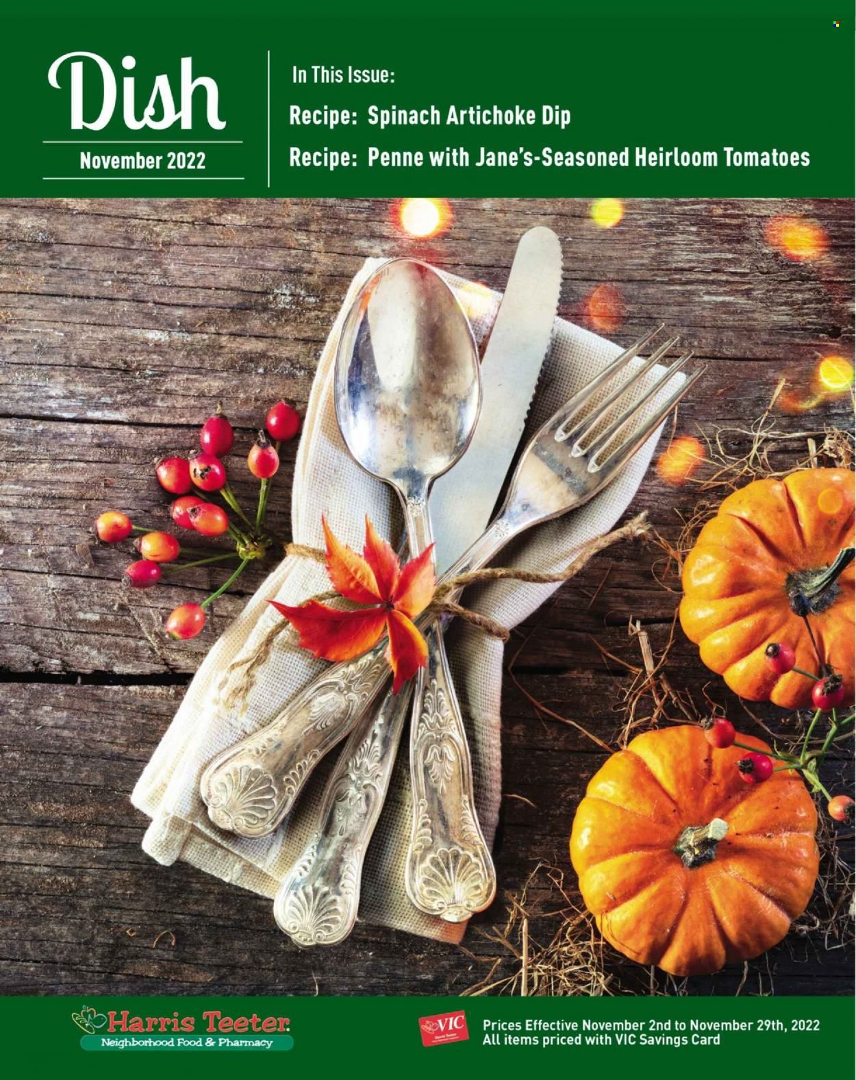 Harris Teeter Weekly Ad Flyer Specials November 2 to November 29, 2022