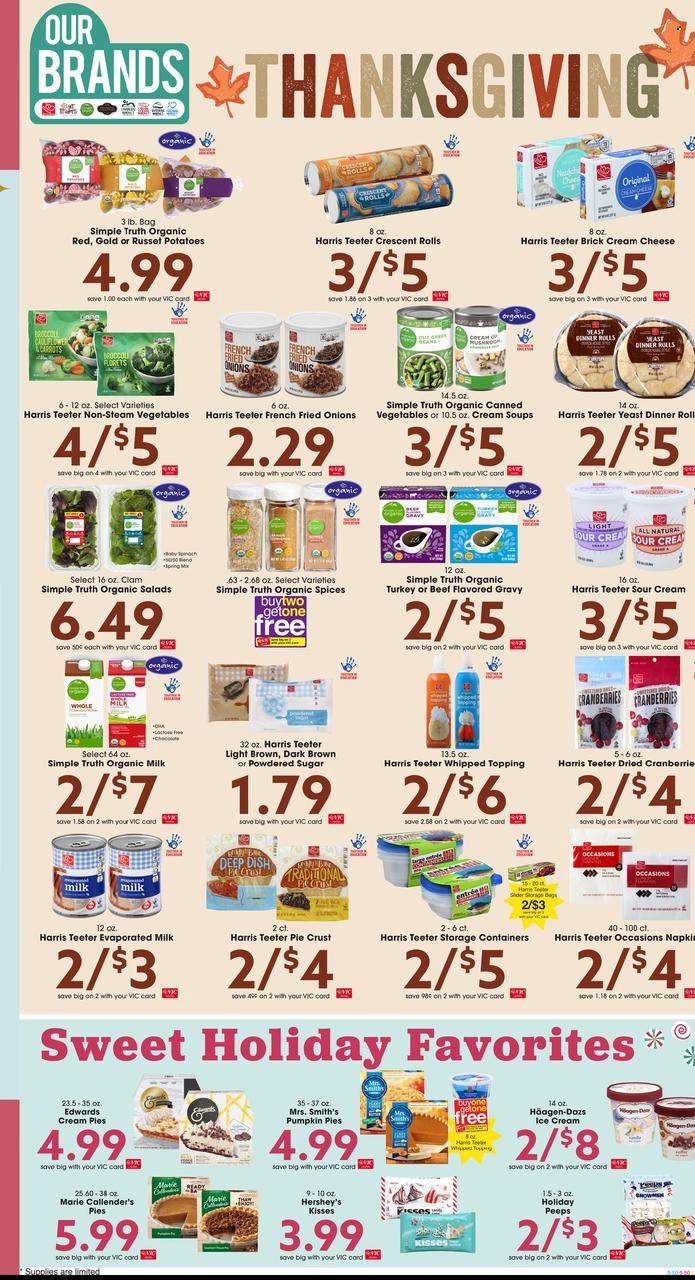 Harris Teeter Weekly Ad Flyer Specials November 9 to November 15, 2022