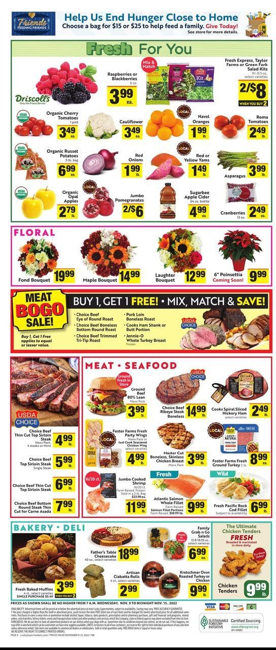 Lucky California Weekly Ad Flyer Specials November 9 to November 15, 2022