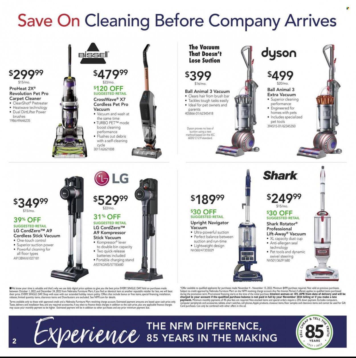 Nebraska Furniture Mart (IA, KS, NE, TX) Weekly Ad Flyer Specials November 4 to November 15, 2022