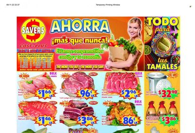 Savers Cost Plus (TX) Weekly Ad Flyer Specials November 9 to November 15, 2022