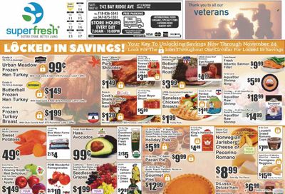 Super Fresh (NY) Weekly Ad Flyer Specials November 11 to November 17, 2022