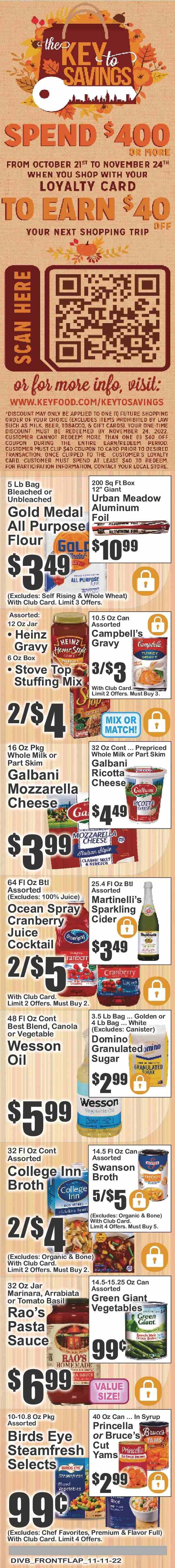 Super Fresh (NY) Weekly Ad Flyer Specials November 11 to November 17, 2022