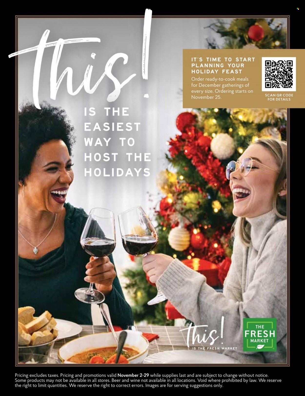 The Fresh Market Weekly Ad Flyer Specials November 2 to November 29, 2022