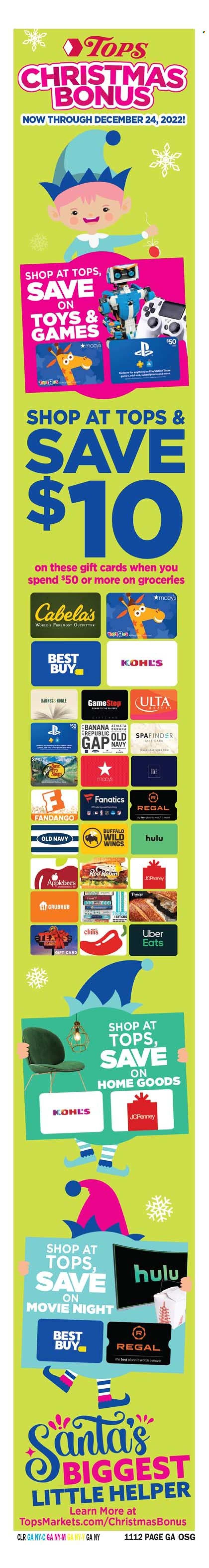 Tops Weekly Ad Flyer Specials November 6 to November 12, 2022