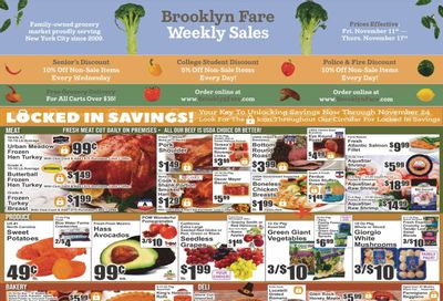 Brooklyn Fare (NY) Weekly Ad Flyer Specials November 11 to November 17, 2022