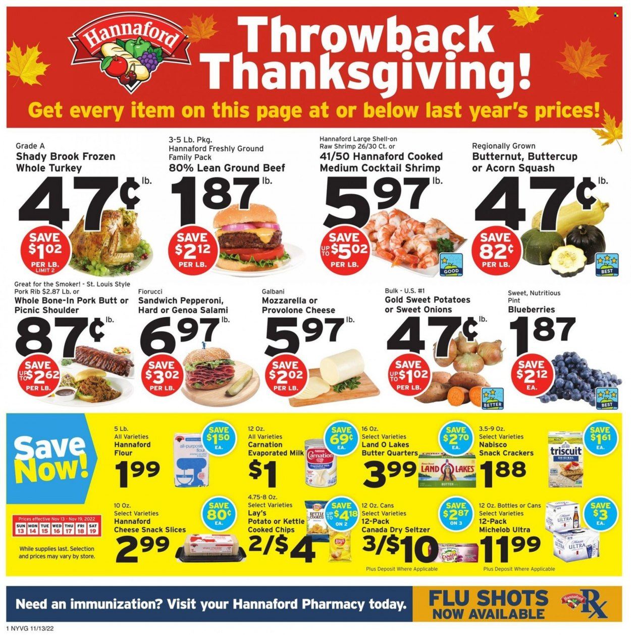 Hannaford (NY) Weekly Ad Flyer Specials November 13 to November 19, 2022
