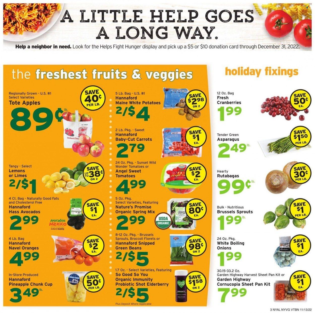 Hannaford (NY) Weekly Ad Flyer Specials November 13 to November 19, 2022