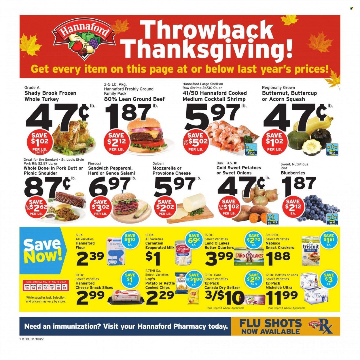 Hannaford (VT) Weekly Ad Flyer Specials November 13 to November 19, 2022