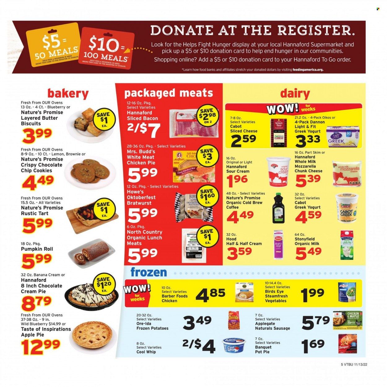Hannaford (VT) Weekly Ad Flyer Specials November 13 to November 19, 2022