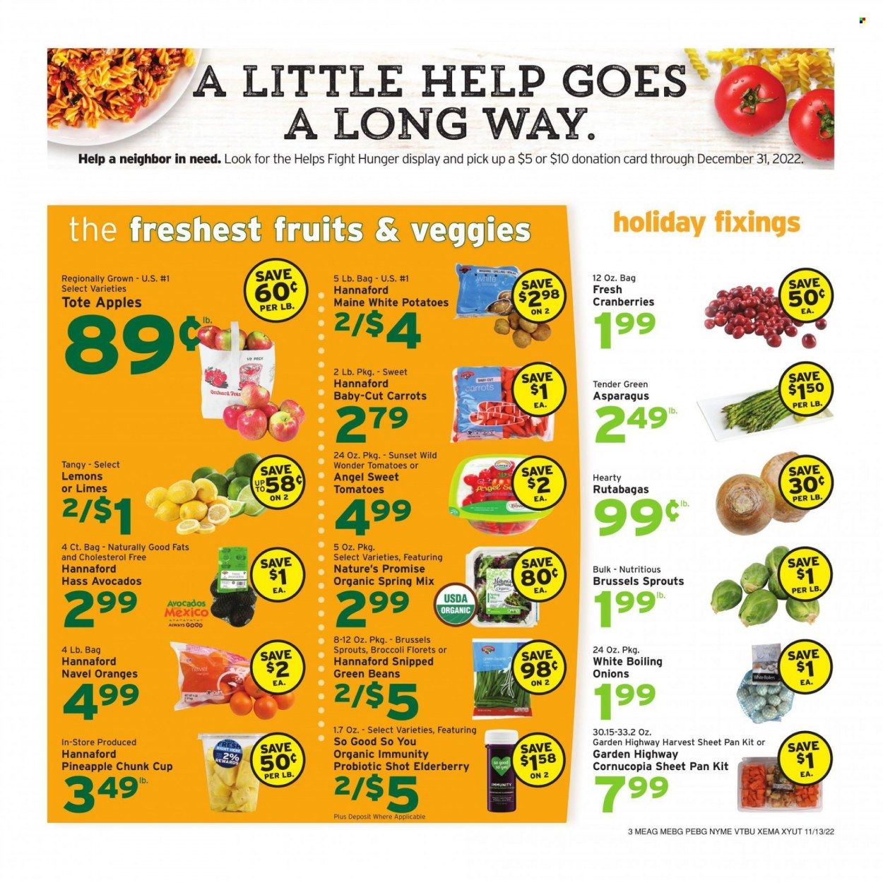 Hannaford (ME) Weekly Ad Flyer Specials November 13 to November 19, 2022