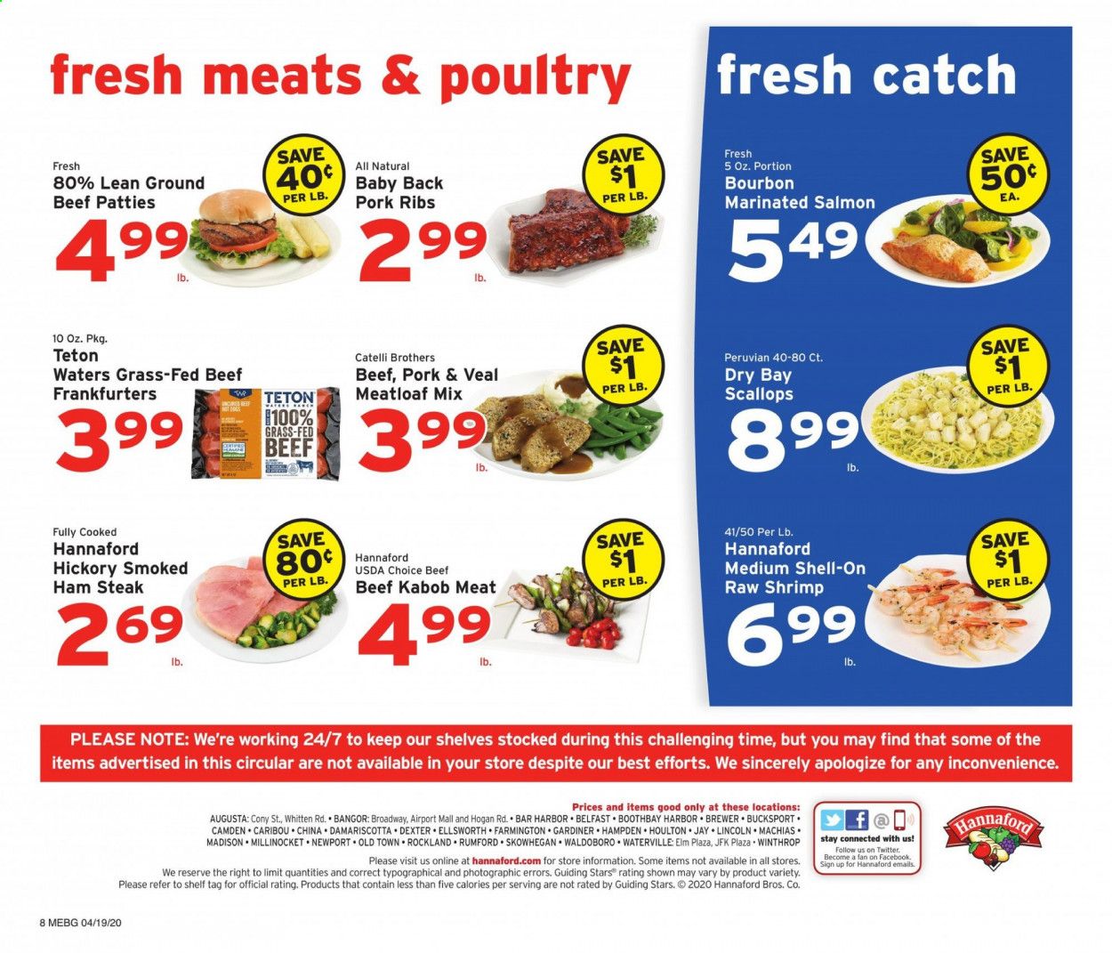 Hannaford Weekly Ad & Flyer April 19 to 25