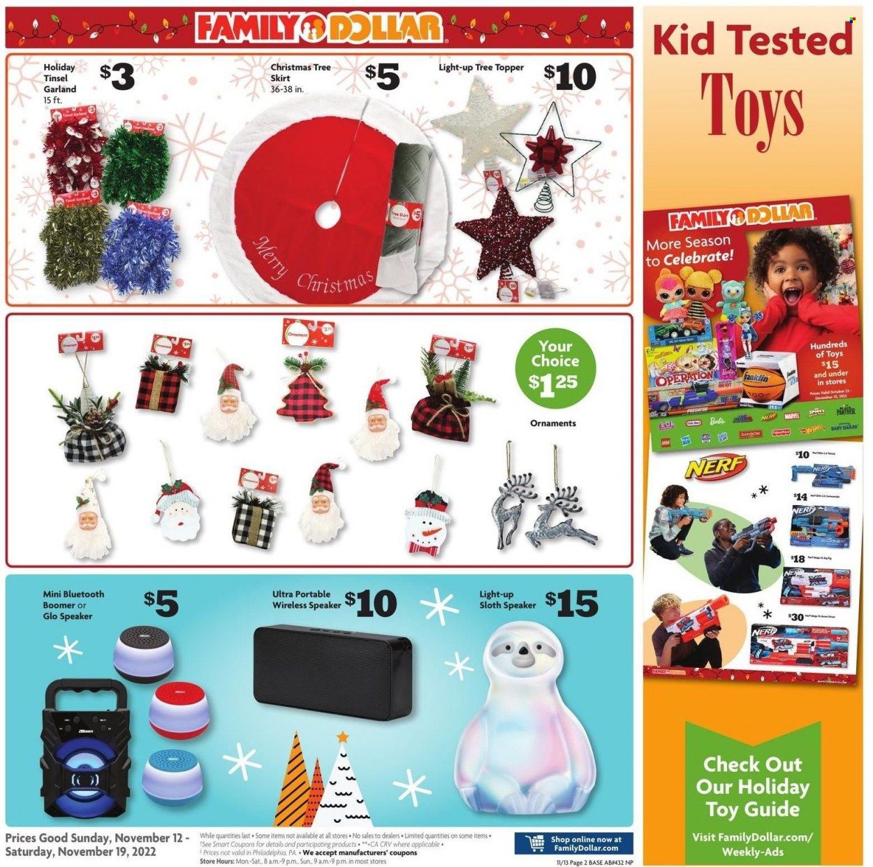 Family Dollar Weekly Ad Flyer Specials November 13 to November 19, 2022