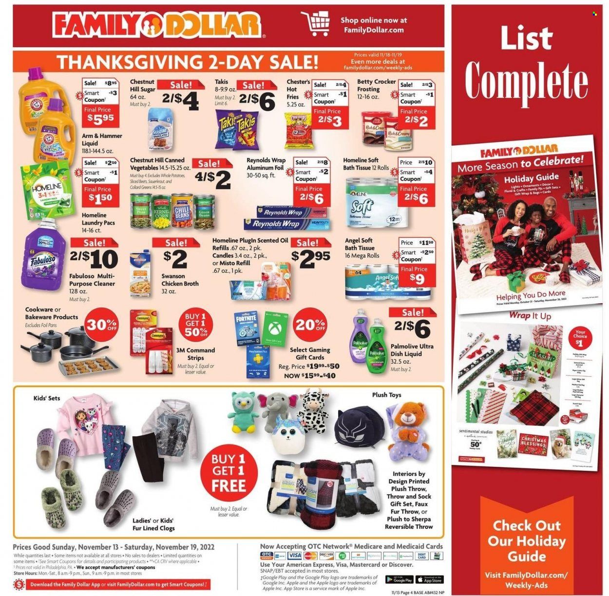 Family Dollar Weekly Ad Flyer Specials November 13 to November 19, 2022