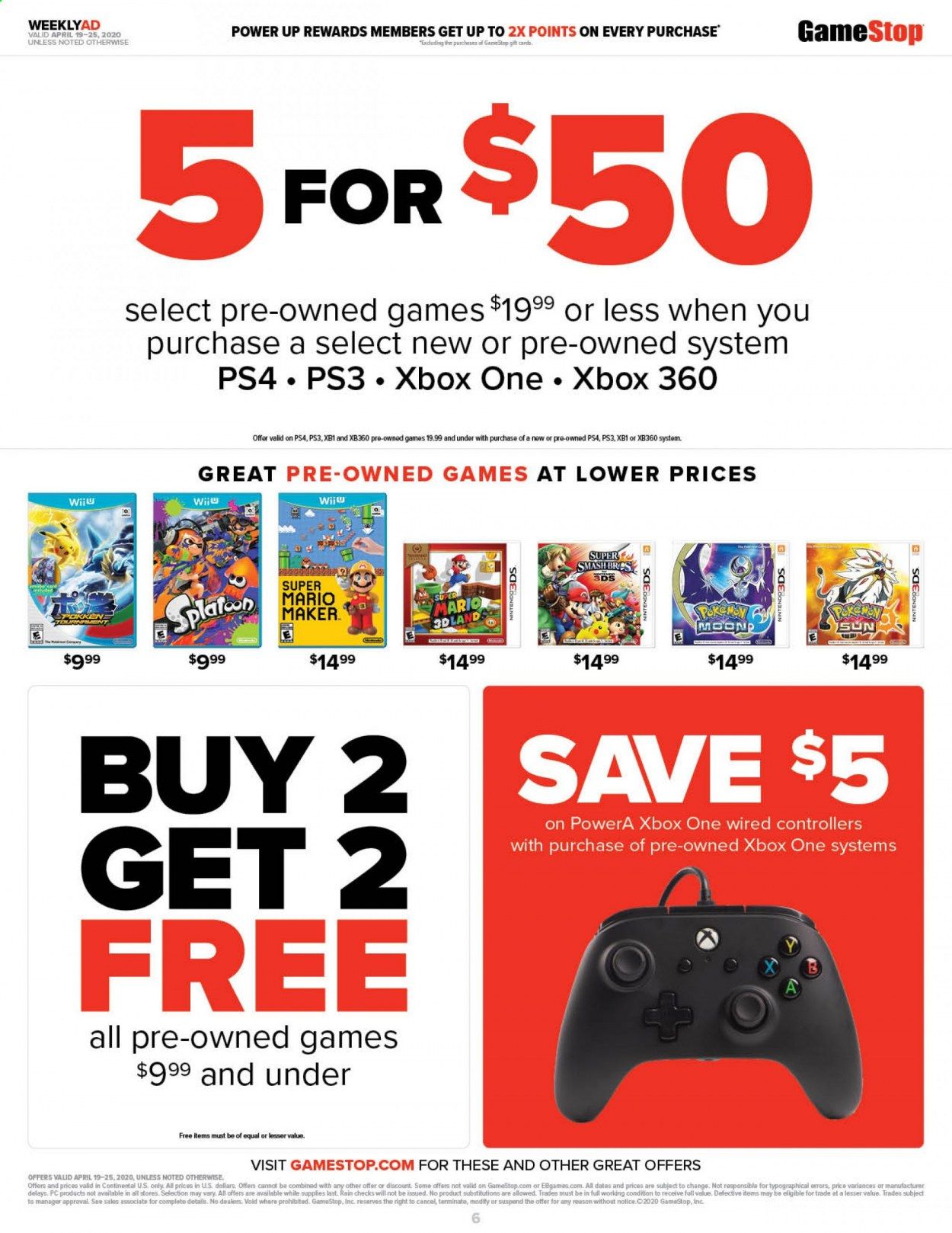 GameStop Weekly Ad & Flyer April 19 to 25