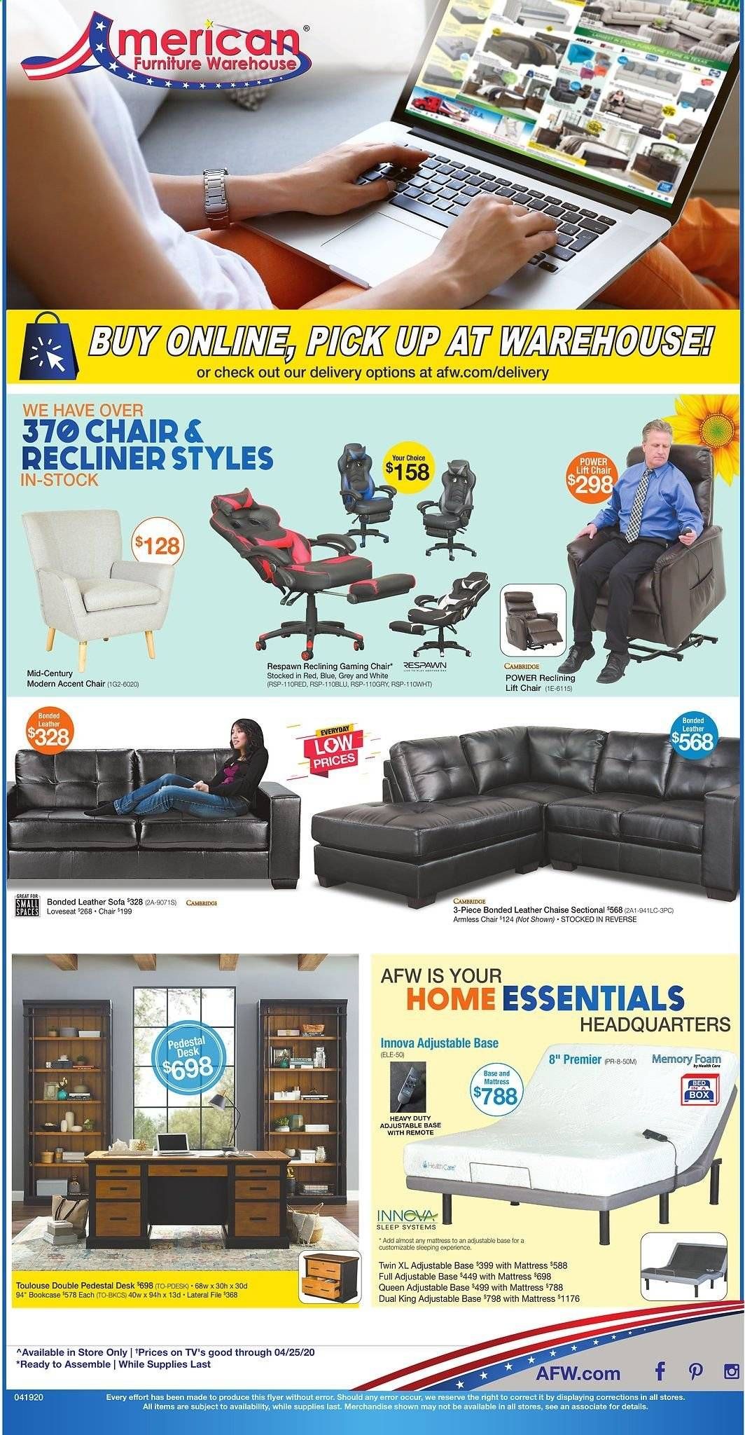 American Furniture Warehouse Weekly Ad & Flyer April 19 to 25