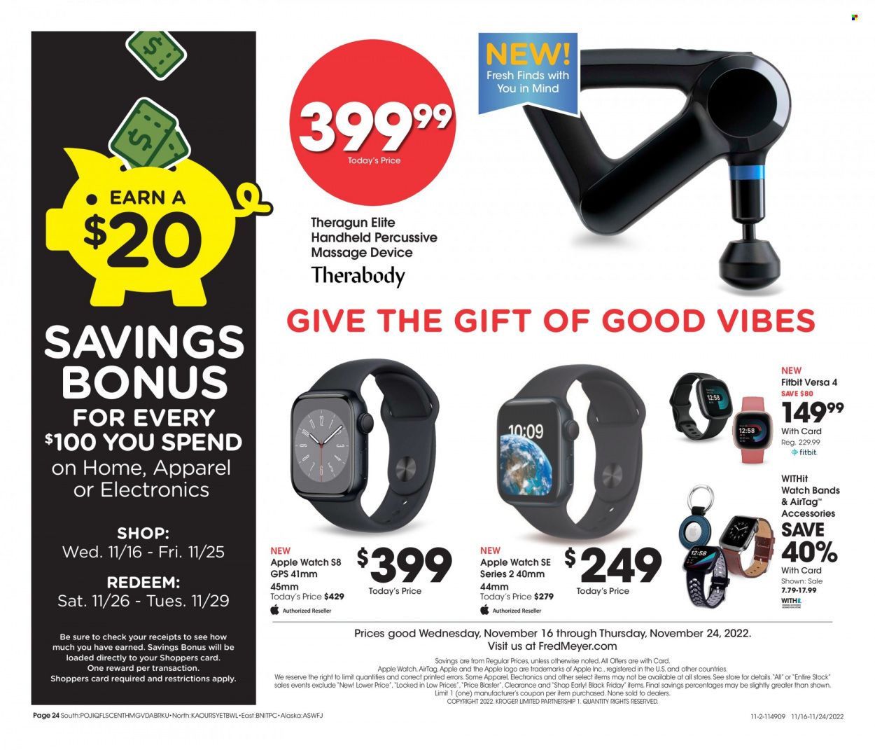 Fred Meyer Weekly Ad Flyer Specials November 16 to November 24, 2022