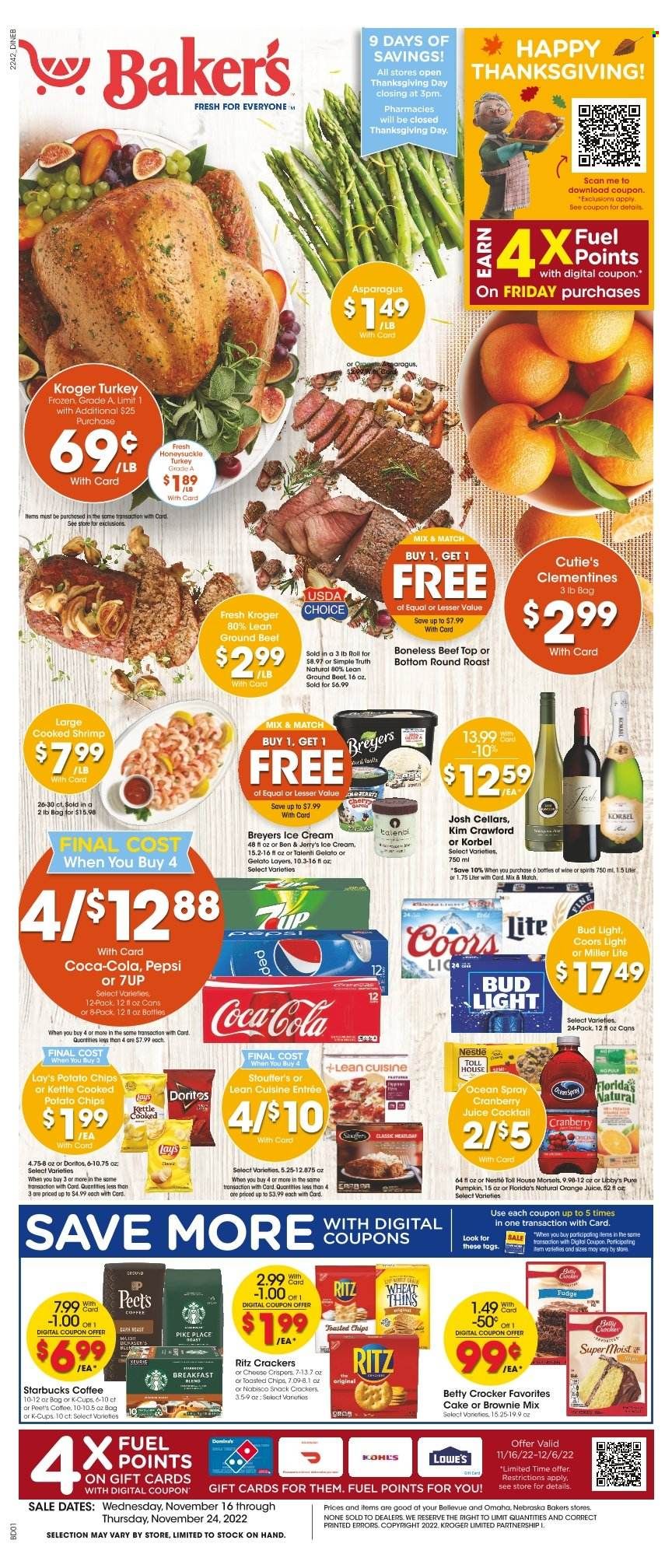 Baker's (NE) Weekly Ad Flyer Specials November 16 to November 24, 2022