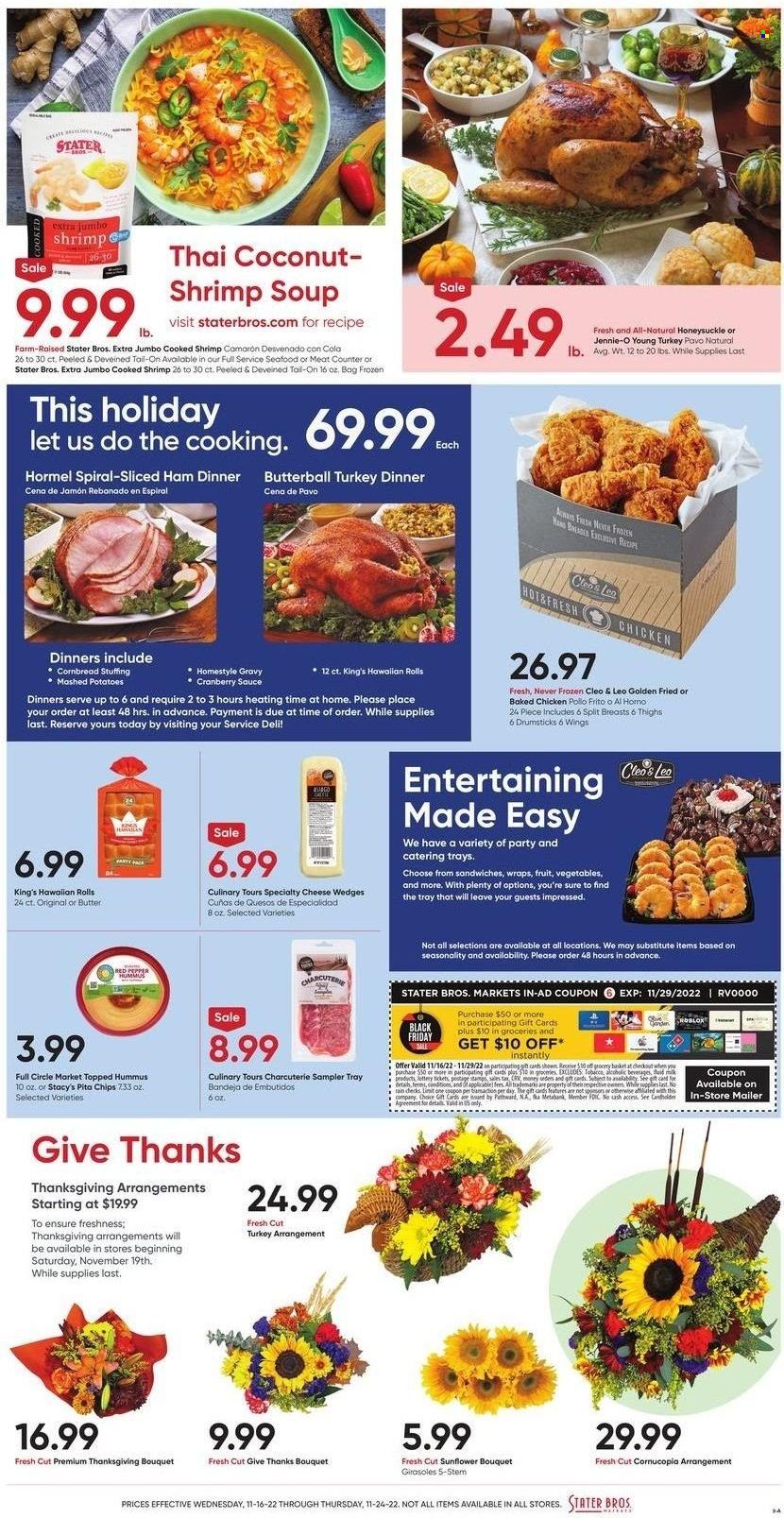 Stater Bros. (CA) Weekly Ad Flyer Specials November 16 to November 24, 2022