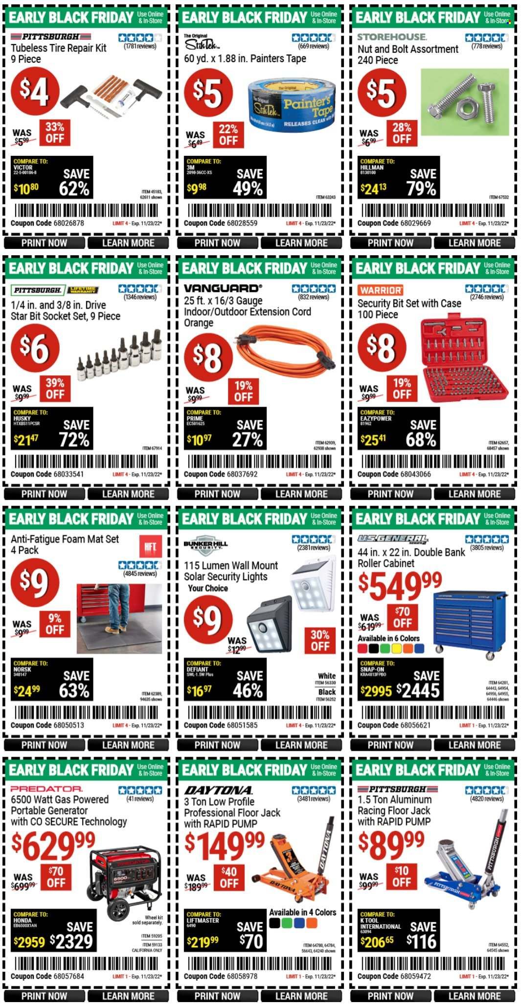 Harbor Freight Weekly Ad Flyer Specials November 14 to November 23, 2022