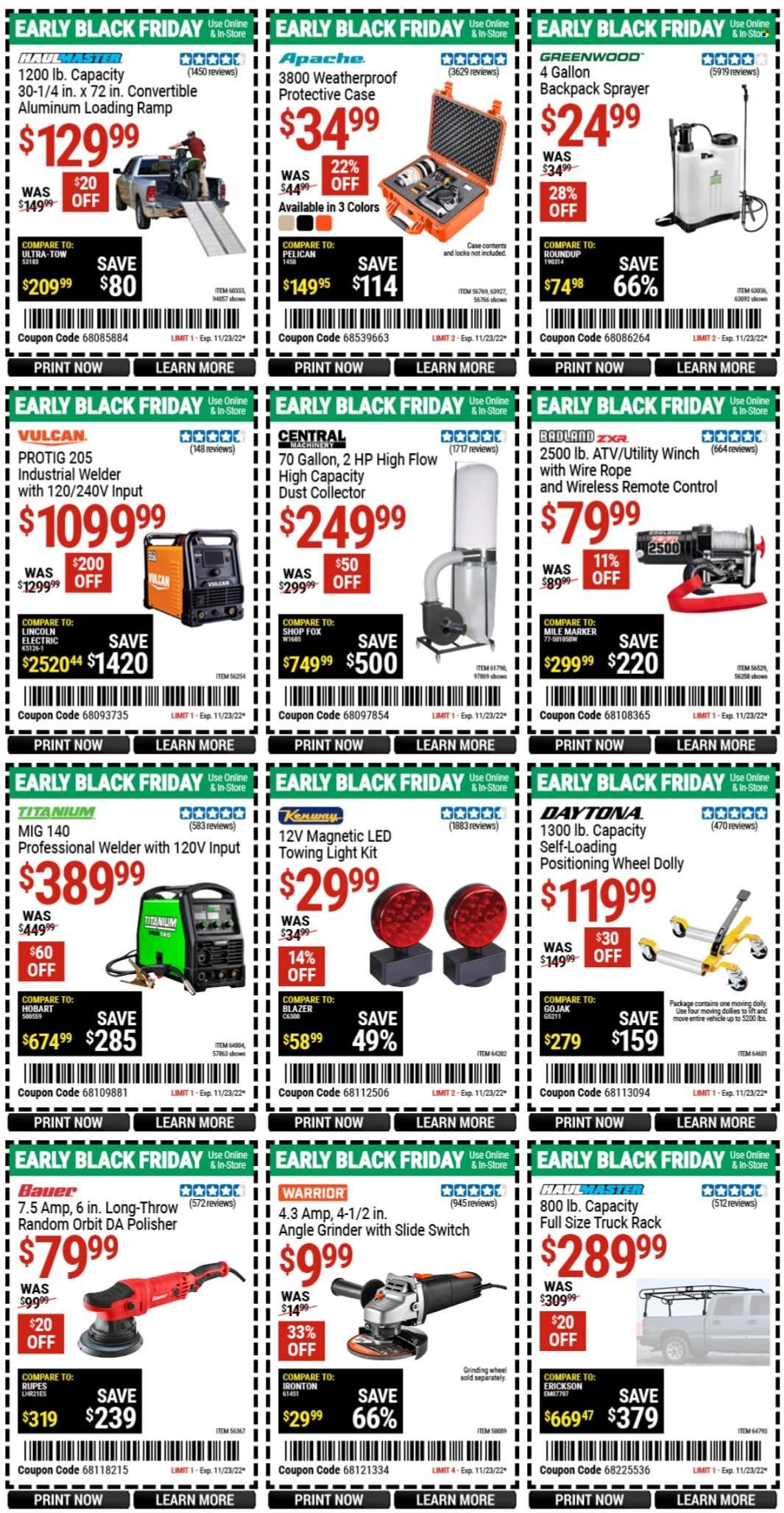 Harbor Freight Weekly Ad Flyer Specials November 14 to November 23, 2022