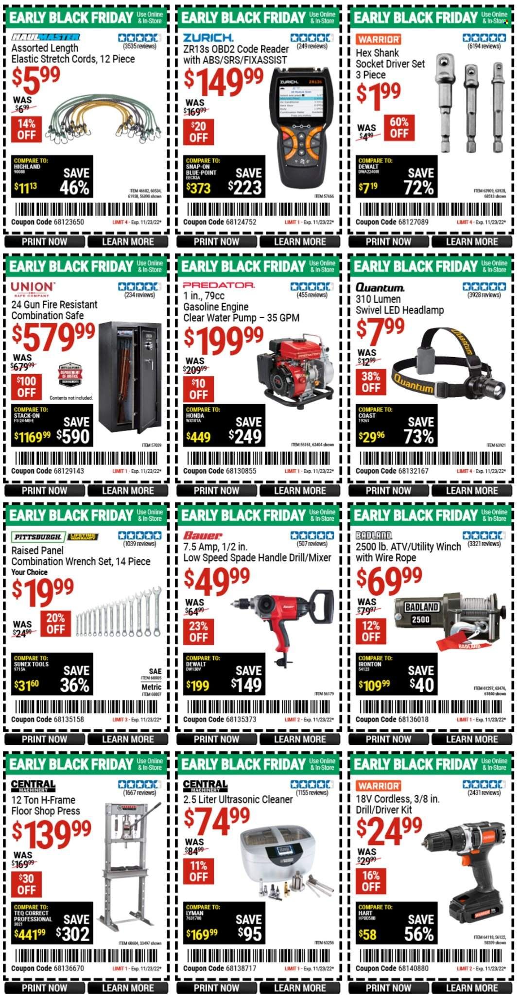 Harbor Freight Weekly Ad Flyer Specials November 14 to November 23, 2022