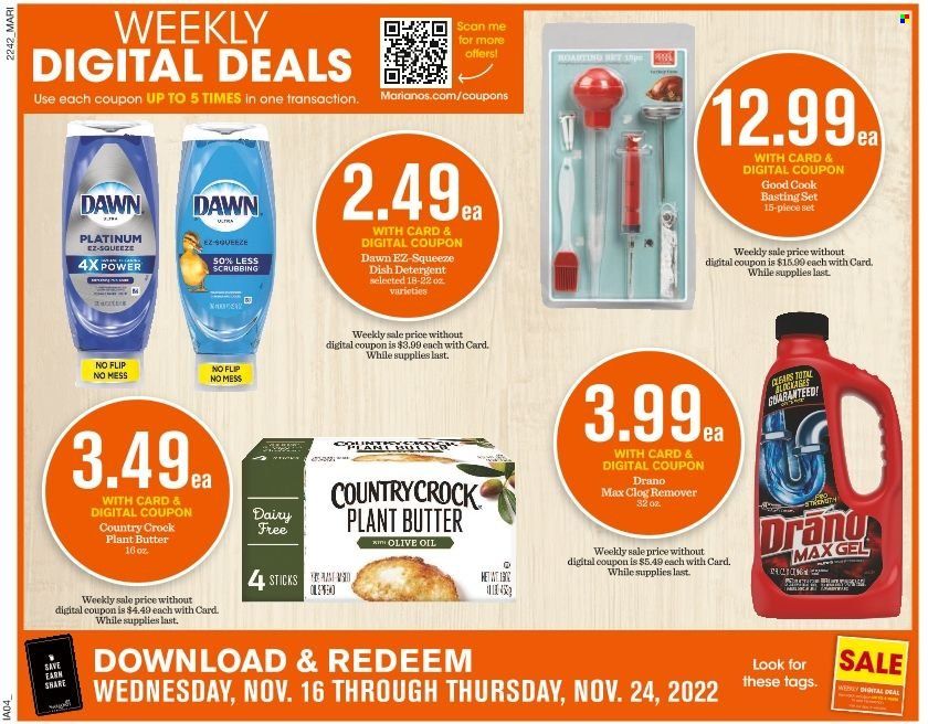 Mariano’s (IL) Weekly Ad Flyer Specials November 16 to November 24, 2022