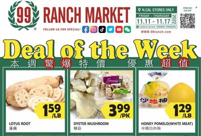 99 Ranch Market (92, CA) Weekly Ad Flyer Specials November 11 to November 17, 2022
