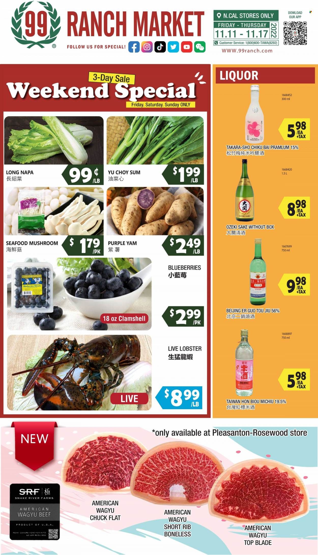 99 Ranch Market (92, CA) Weekly Ad Flyer Specials November 11 to November 17, 2022
