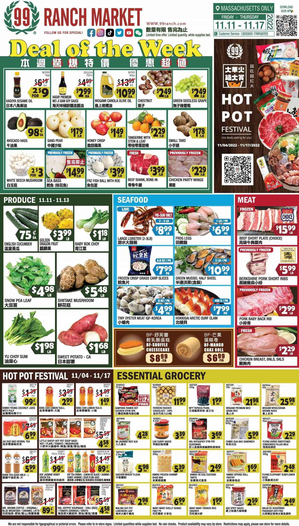 99 Ranch Market (47) Weekly Ad Flyer Specials November 11 to November 17, 2022