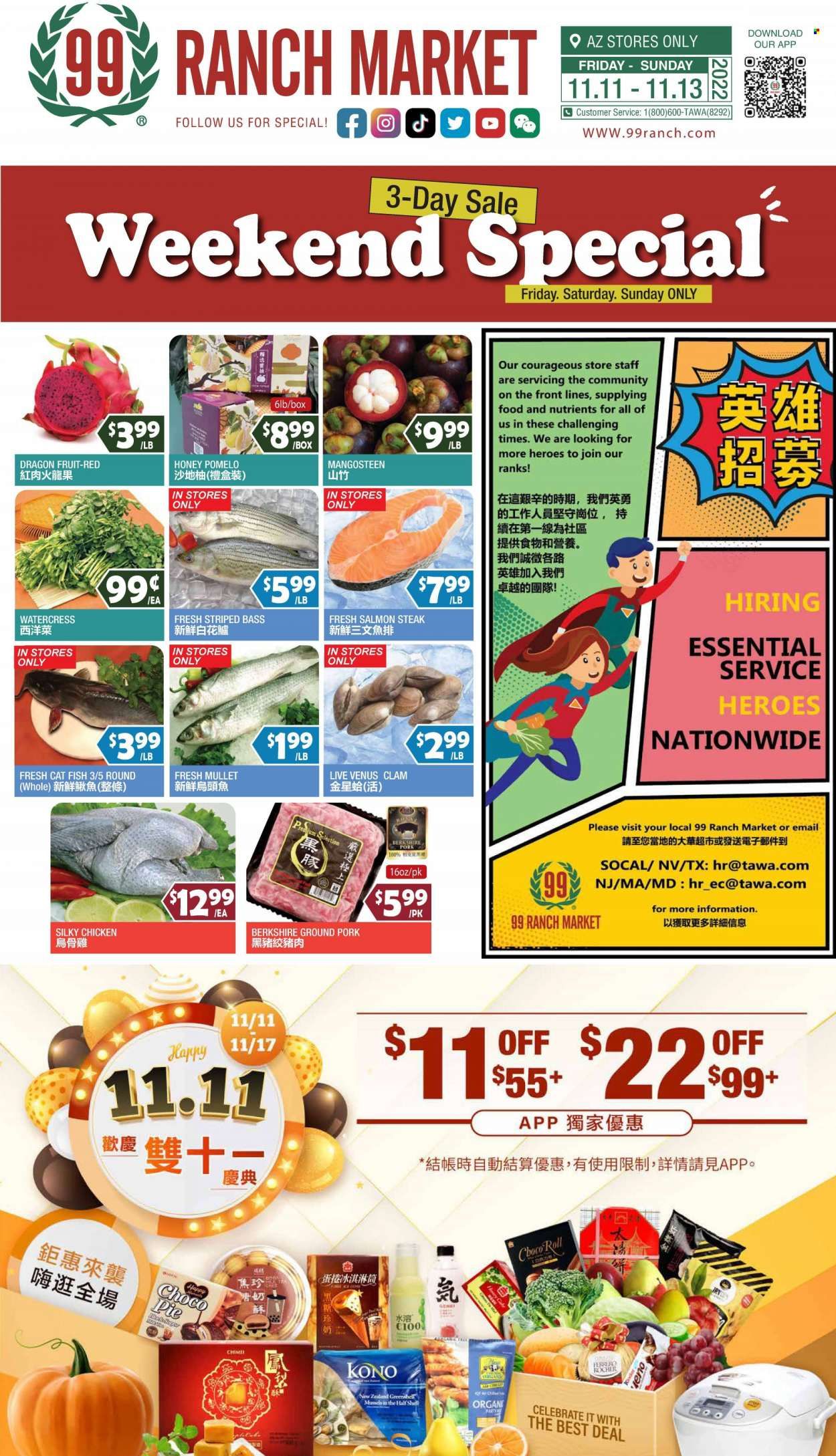99 Ranch Market (19) Weekly Ad Flyer Specials November 11 to November 17, 2022