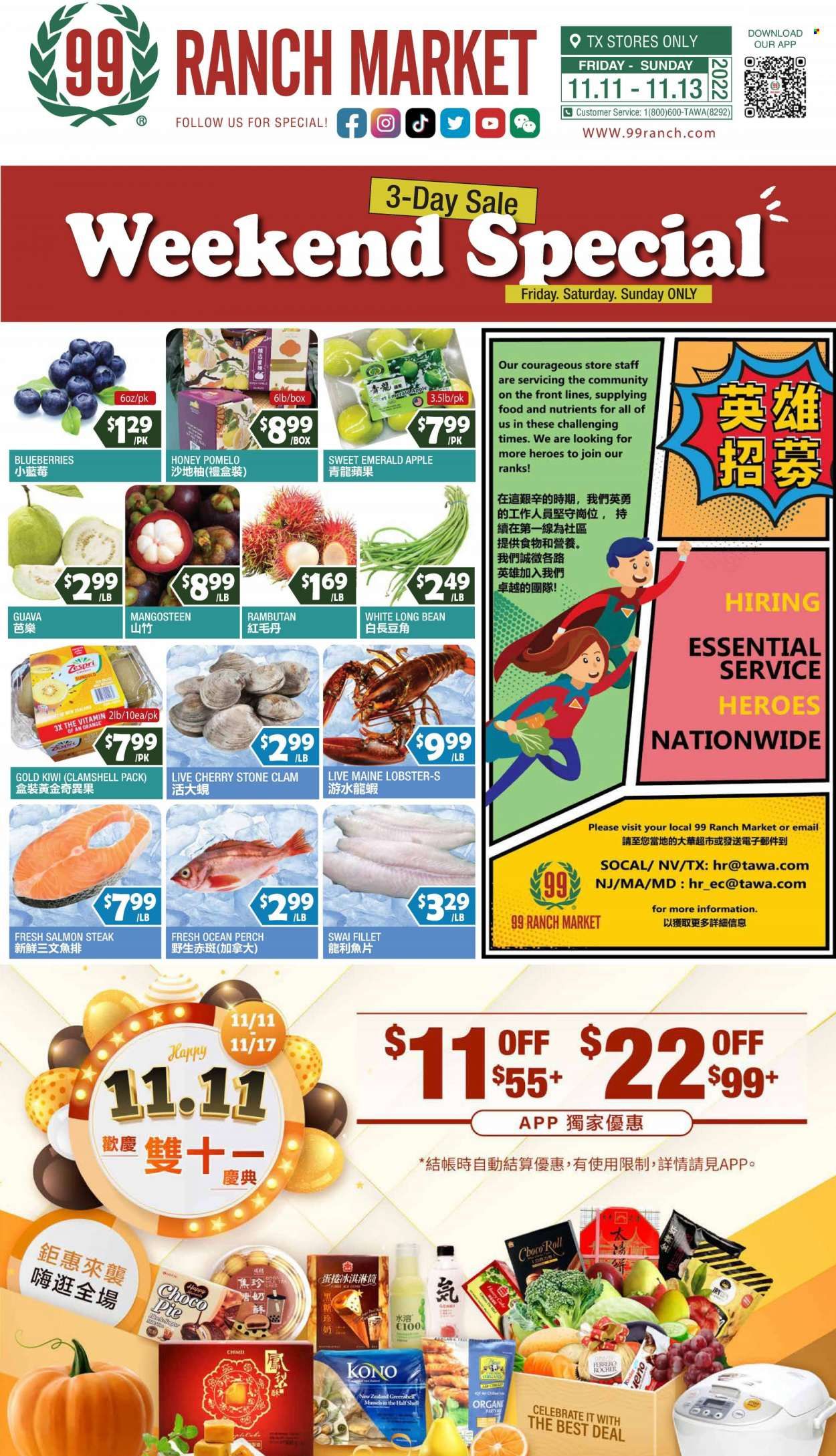 99 Ranch Market (TX) Weekly Ad Flyer Specials November 11 to November 17, 2022