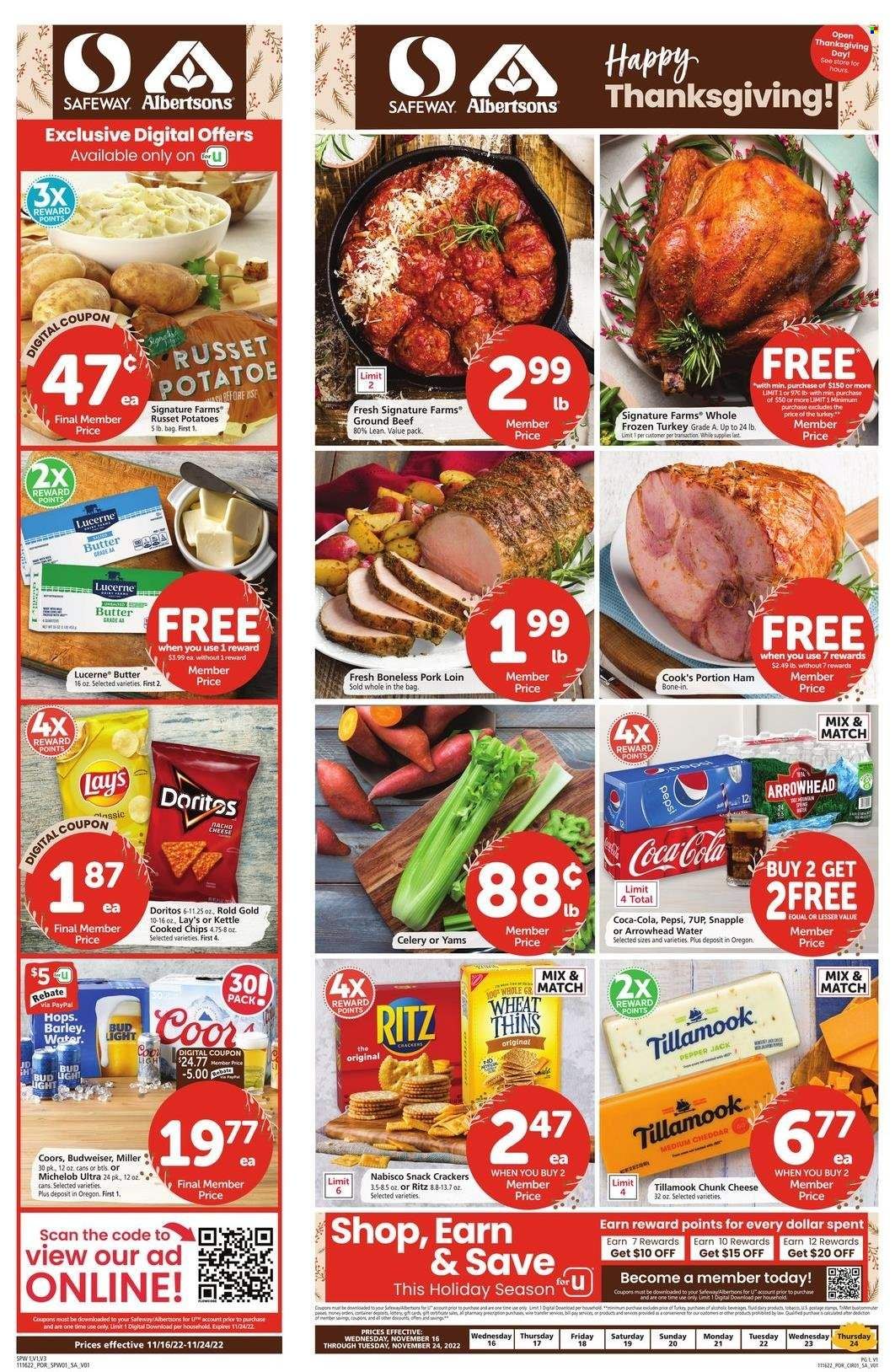 Safeway (OR) Weekly Ad Flyer Specials November 16 to November 24, 2022