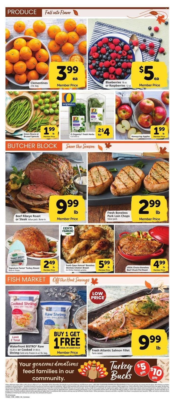 Safeway (OR) Weekly Ad Flyer Specials November 16 to November 24, 2022