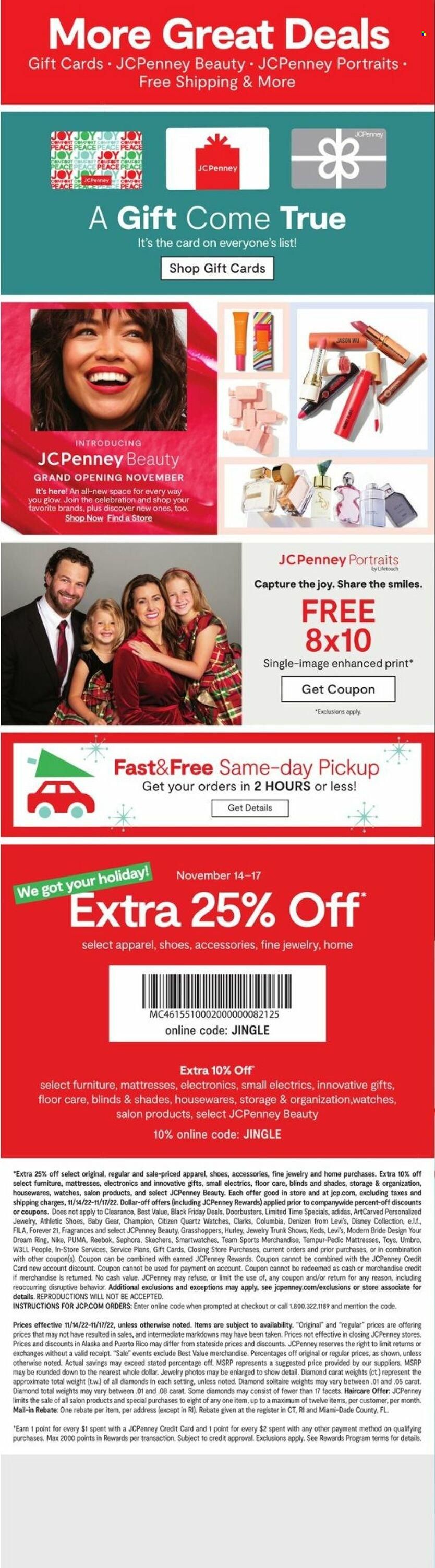 JCPenney Weekly Ad Flyer Specials November 14 to November 17, 2022
