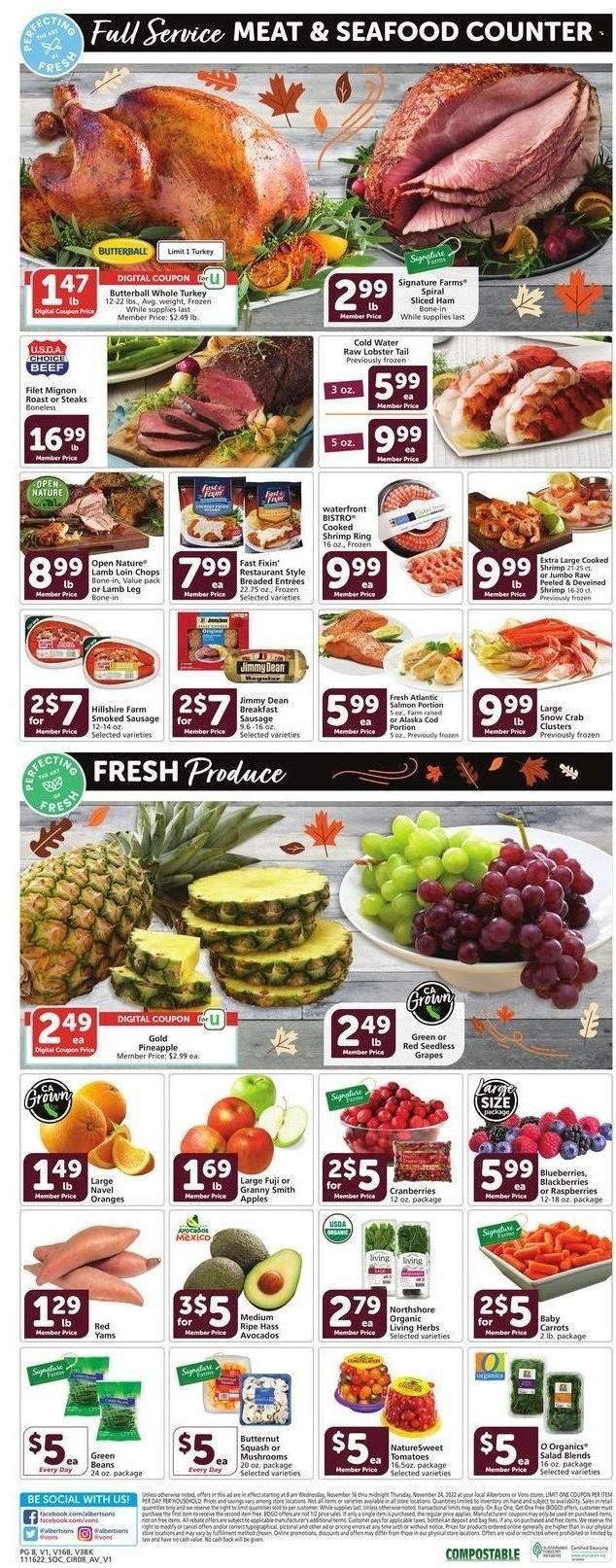 Vons (CA) Weekly Ad Flyer Specials November 16 to November 24, 2022