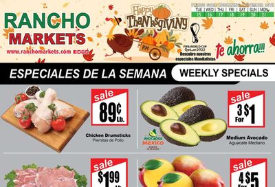 Rancho Markets (UT) Weekly Ad Flyer Specials November 15 to November 21, 2022