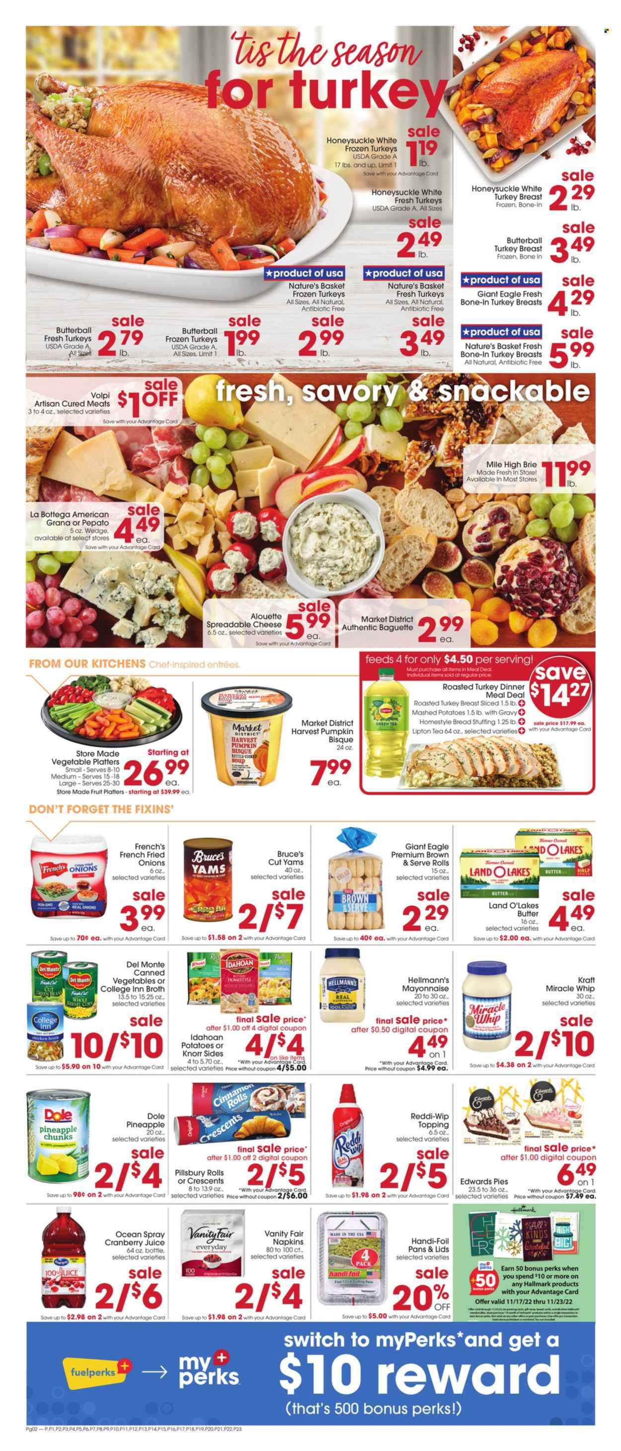Giant Eagle (OH, PA) Weekly Ad Flyer Specials November 17 to November 23, 2022