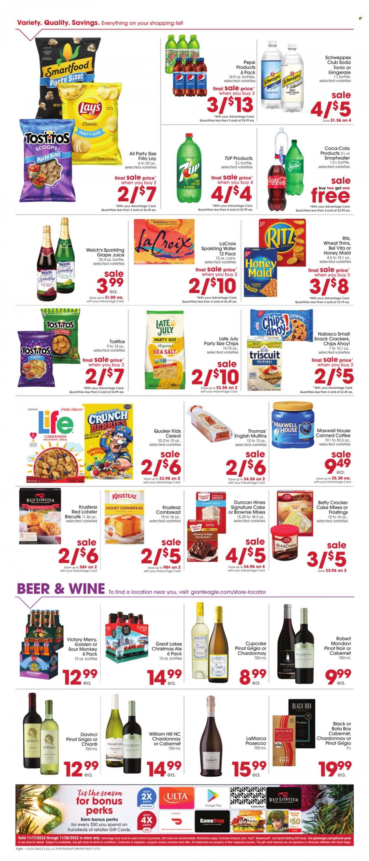 Giant Eagle (OH, PA) Weekly Ad Flyer Specials November 17 to November 23, 2022