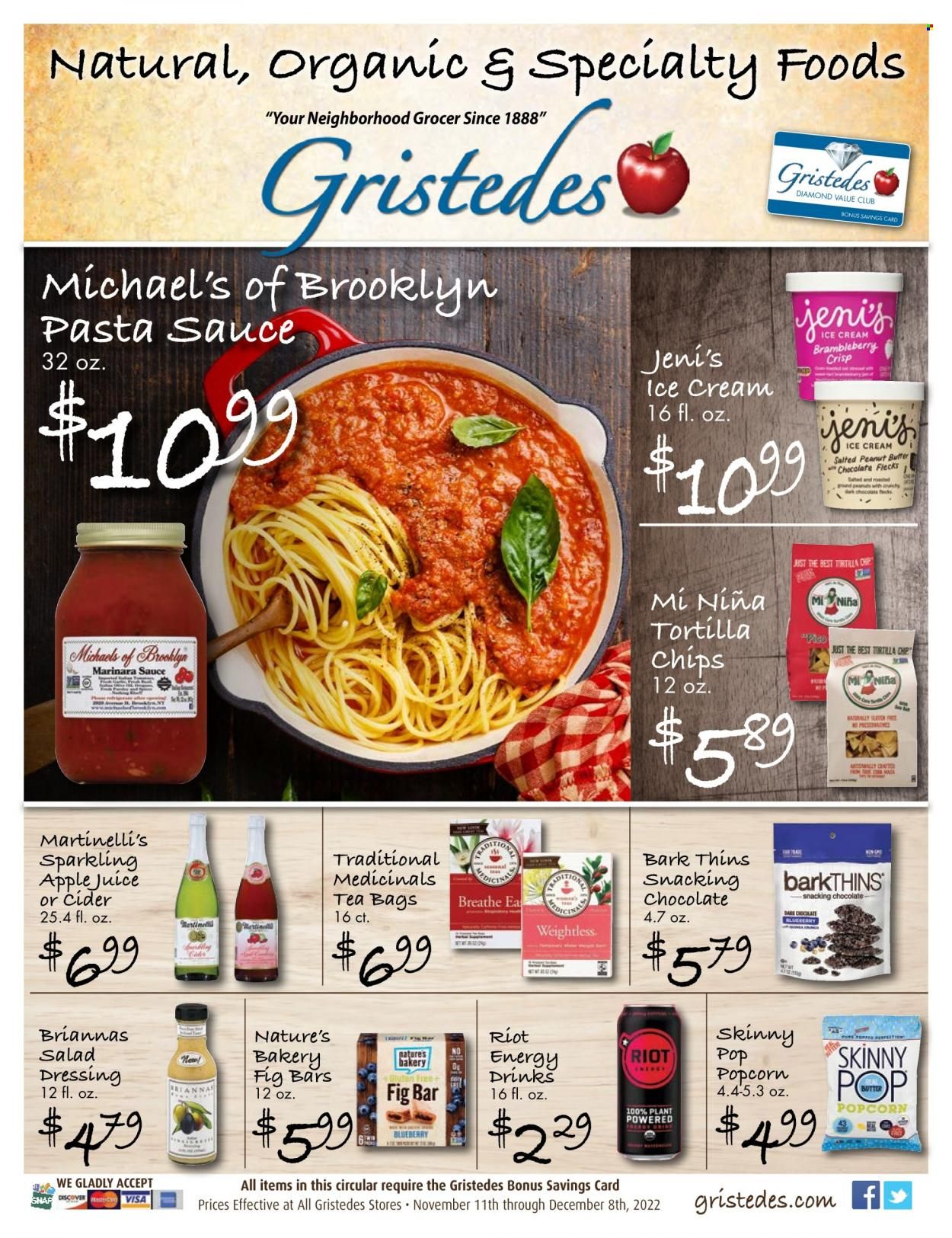 Gristedes (NY) Weekly Ad Flyer Specials November 11 to December 8, 2022