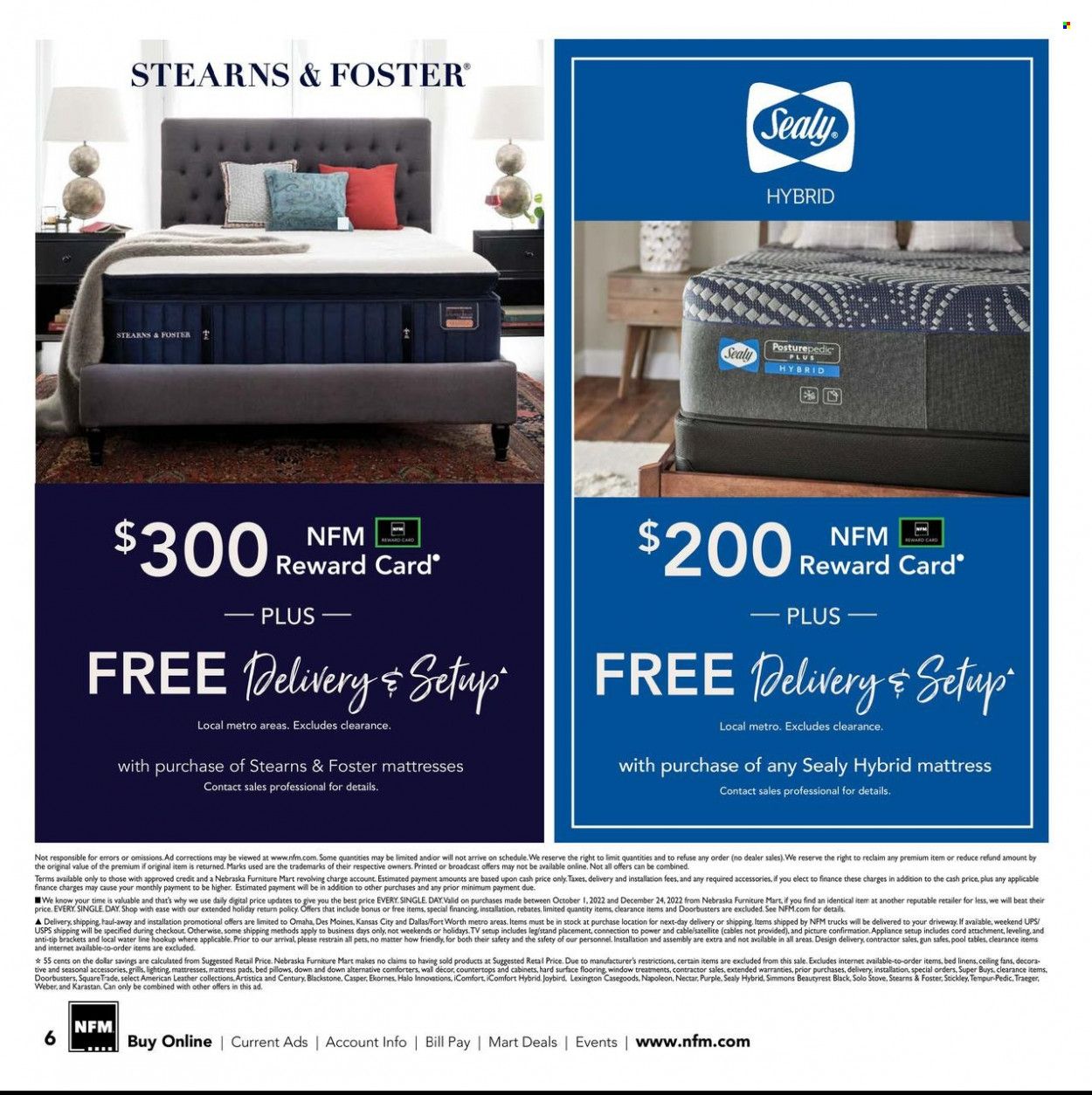 Nebraska Furniture Mart (IA, KS, NE, TX) Weekly Ad Flyer Specials November 9 to November 15, 2022