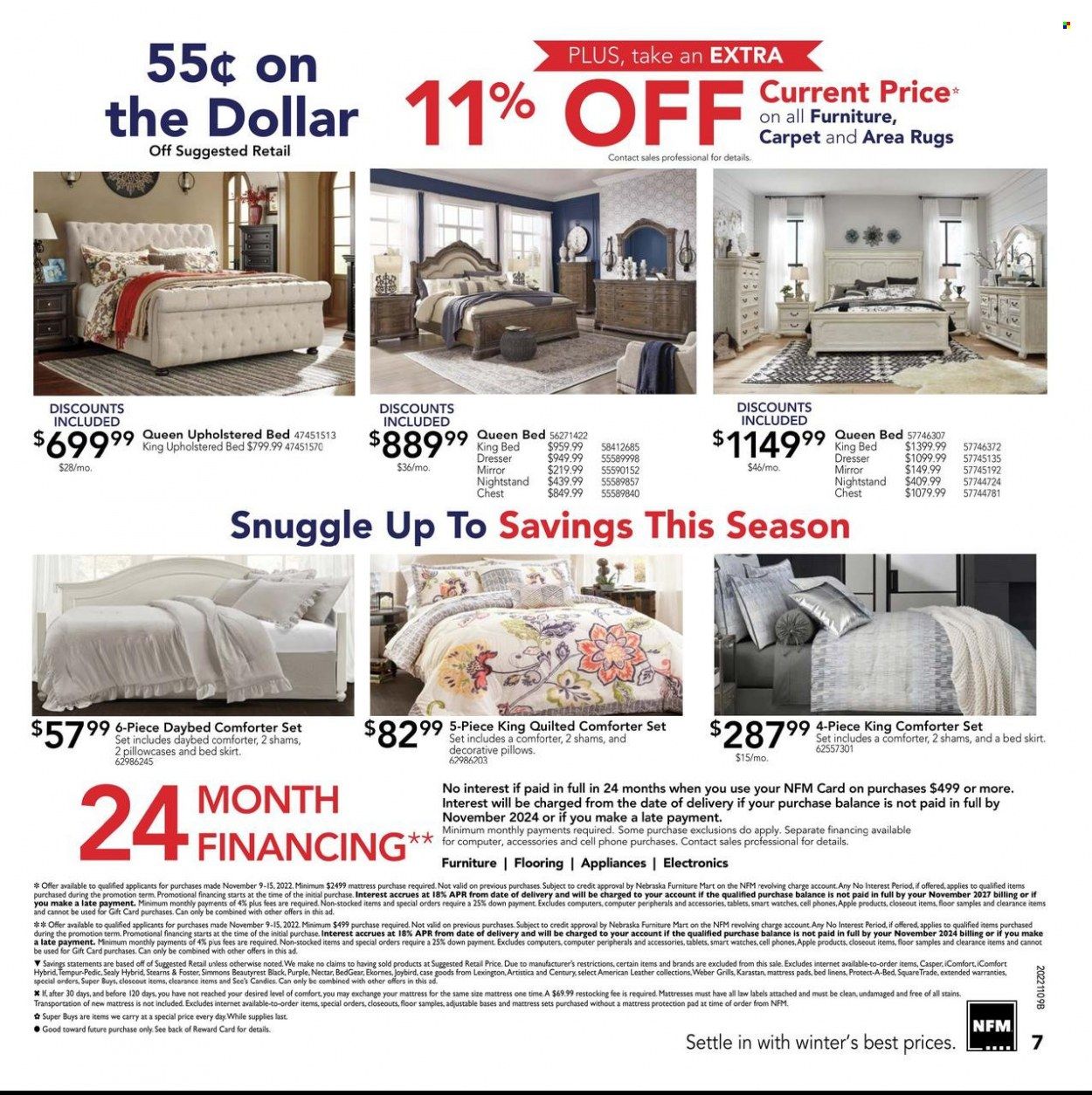 Nebraska Furniture Mart (IA, KS, NE, TX) Weekly Ad Flyer Specials November 9 to November 15, 2022