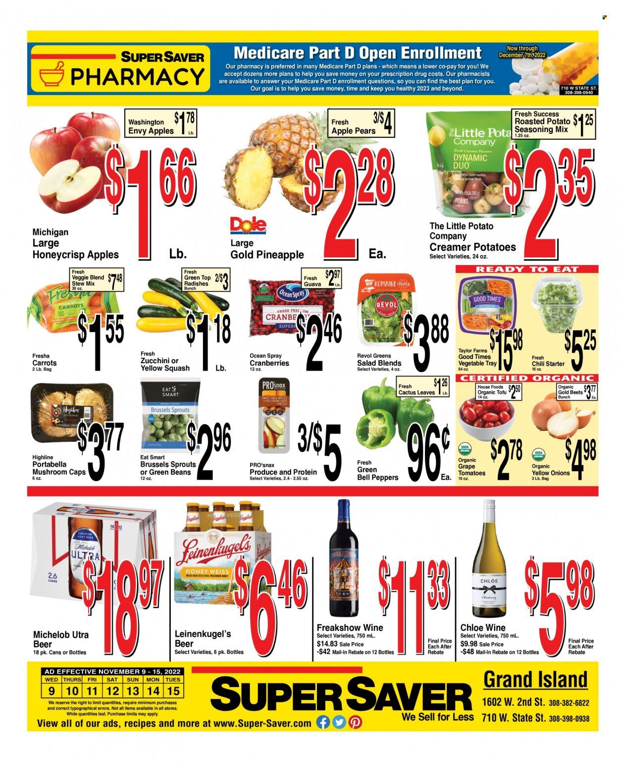 Super Saver Weekly Ad Flyer Specials November 9 to November 15, 2022