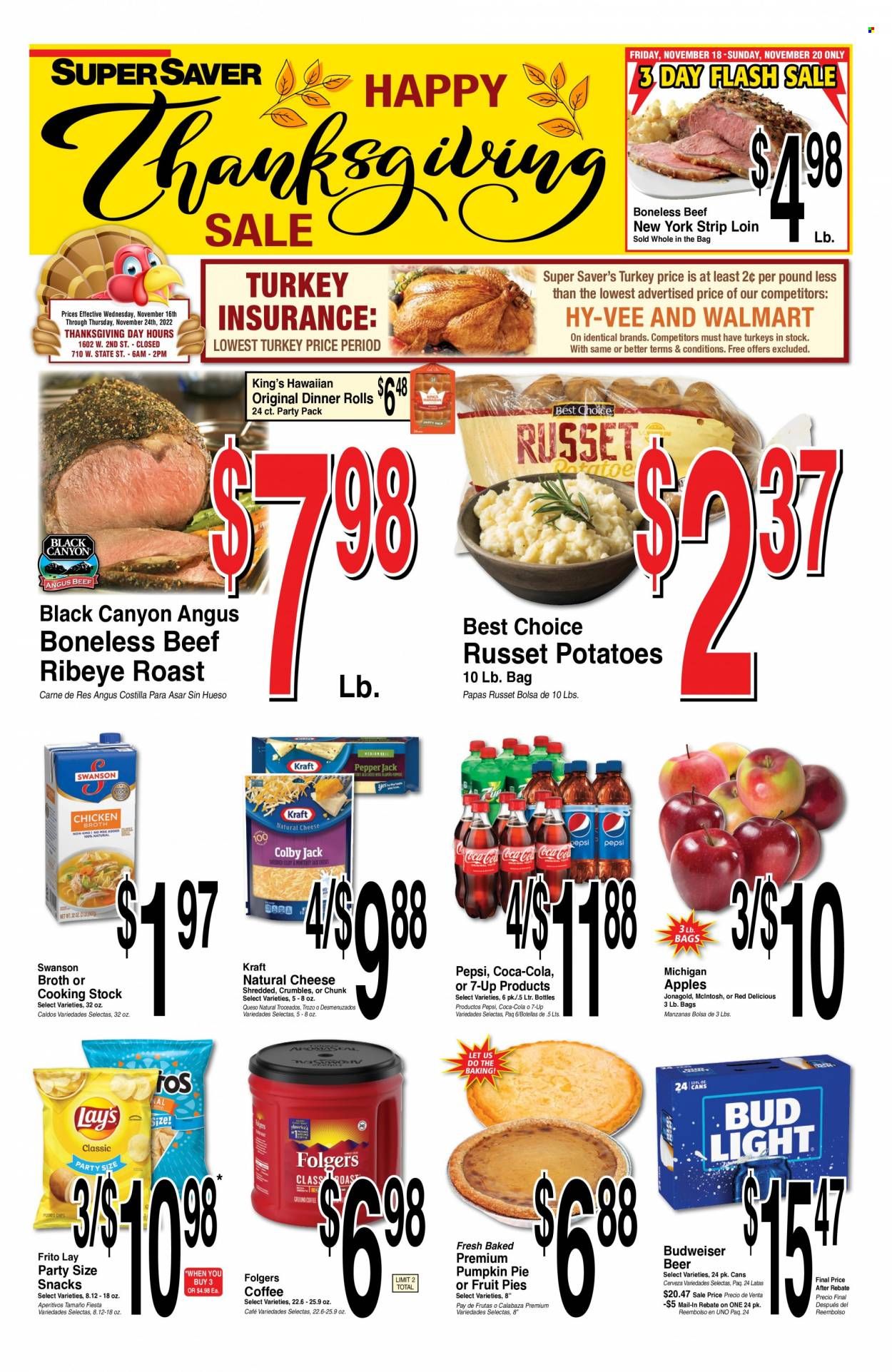 Super Saver Weekly Ad Flyer Specials November 16 to November 24, 2022