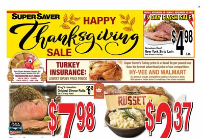 Super Saver Weekly Ad Flyer Specials November 16 to November 24, 2022