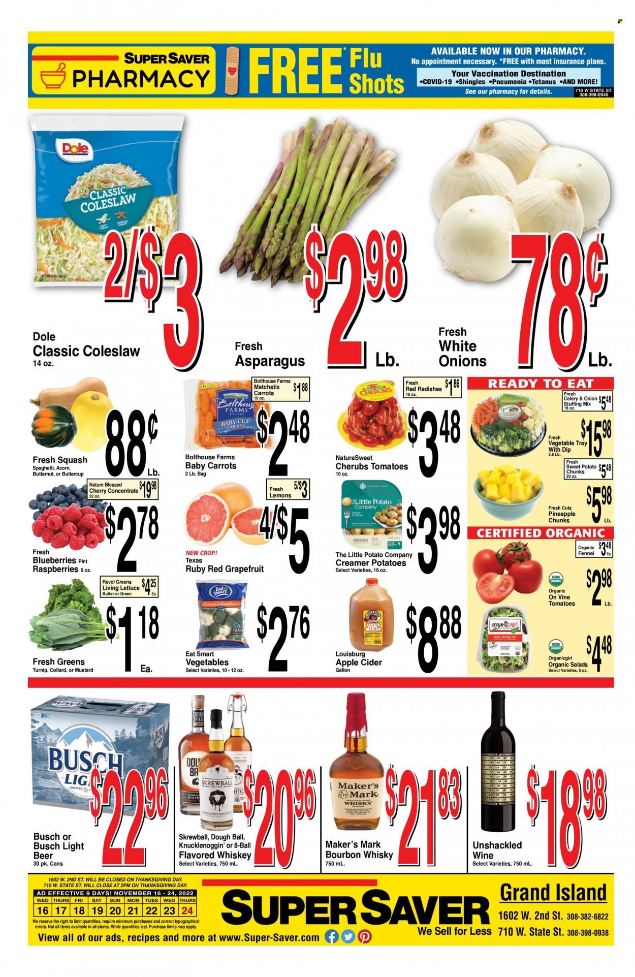 Super Saver Weekly Ad Flyer Specials November 16 to November 24, 2022