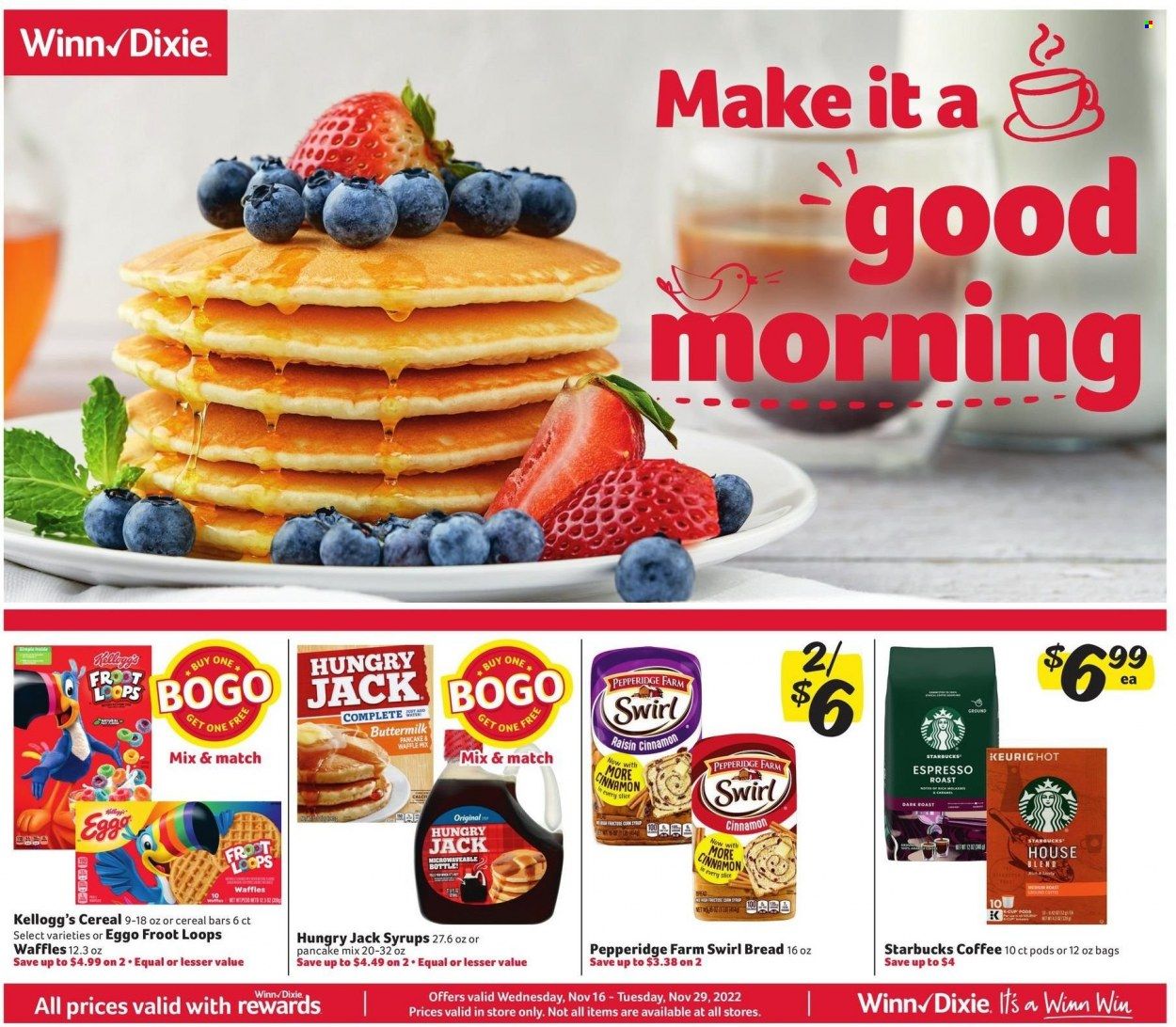 Winn Dixie (AL, FL, GA, LA) Weekly Ad Flyer Specials November 16 to November 29, 2022